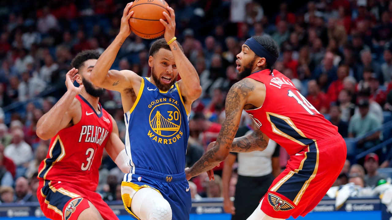 Curry, Green key Warriors' first win, 134-123 over Pelicans